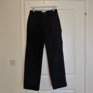 Aritzia TNA Black Cargo Denim